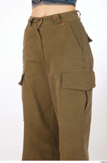 Sutton brown cargo wide leg pants casual dressed thigh 0002.jpg